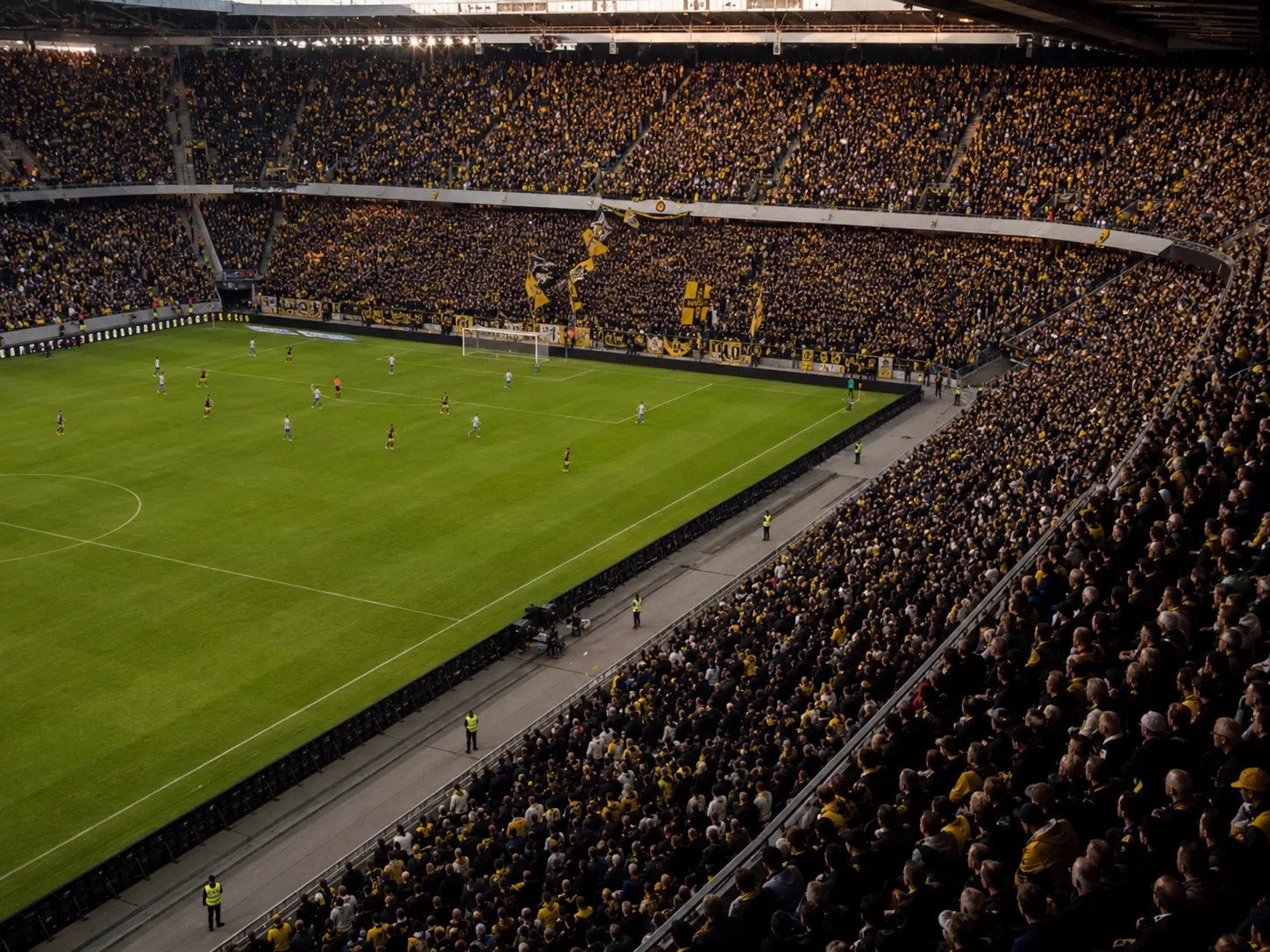 Läktare och plan inför kommande allsvensk match