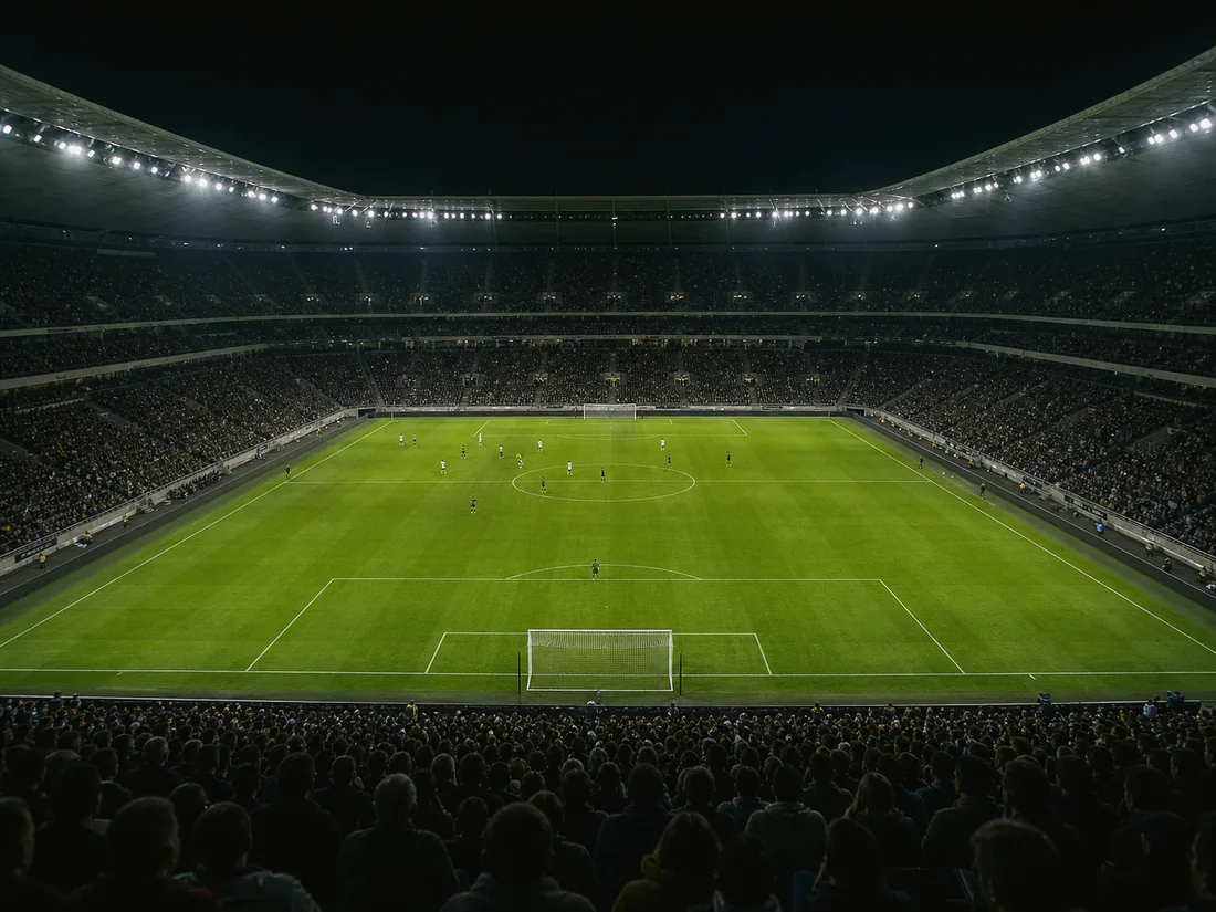Bred arenavy under en allsvensk match